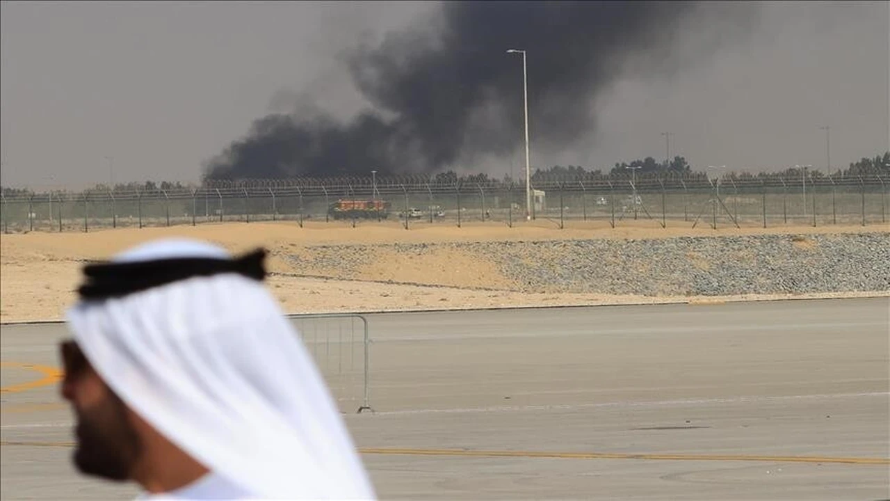 3 مصابين وحرائق في مجمع حبشان للغاز بأبوظبي بعد هجوم صاروخي